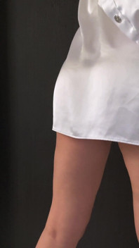 Insane White Satin Tease Turns Into Fart Hell