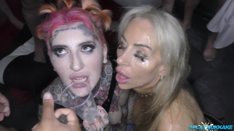 Gangbang team: Two Busty UK Sluts Having a Great Time with Some...