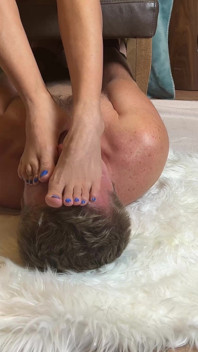Barefoot Domination of Tied Foot Slave