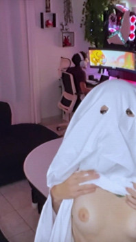 Ghost Nympho deține penisul tău pentru a ejacula - POV French Ghost