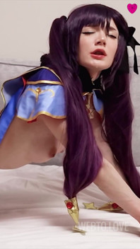 Mysterious Astrologist Mona Megistus From Genshin Impact Predicted Hot Sex with Filling Her Pussy