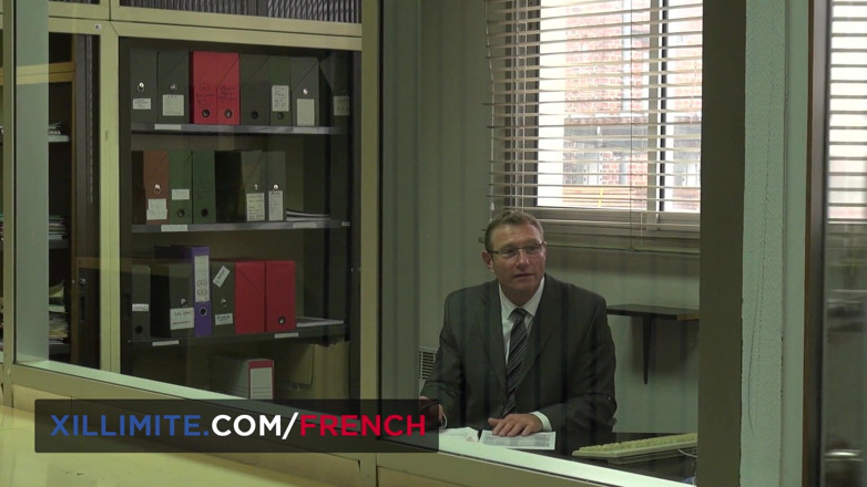 French girls at work: Sabrina lieve Franse grote borsten geneukt door de baas