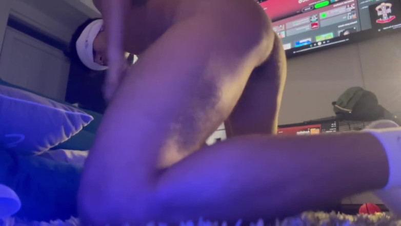 Andcristiann: Шлюха зав'язує очі, щоб уявити, що він трахає справжню дупу