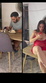 Mature Woman Is Fucked by Her Stepson on the Table and Puts It All in
