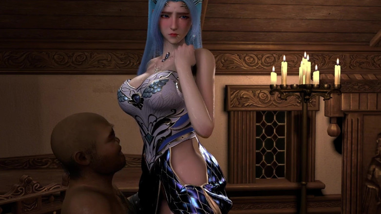 Why fuck so hard: 3 boyutlu büyük memeli sürtük cosplay modeli büyük zenci yarağı...