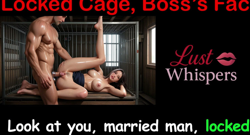 LustWhispers: Jaula bloqueada, cara del jefe - historia de sexo inglés