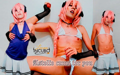 Leona: Femboy se svléká, masturbuje a stříká přes tebe