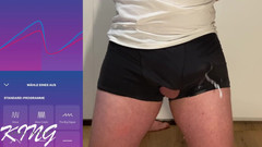 Lucas Nathan King: Obrovský hands free Postate Orgasmus Výstřik ve spodním prádle