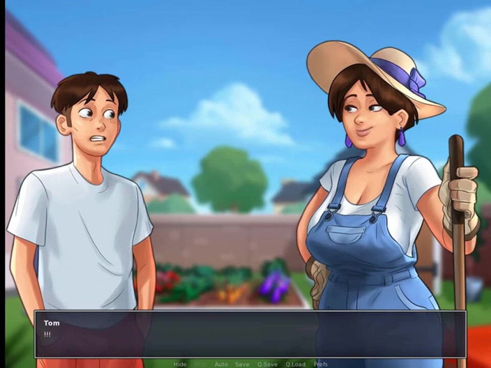 Dirty GamesXxX: Summertime Saga: cougar arrapata milf da giardino ep.23