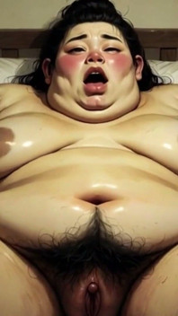 中国のSSBBW肥満、ボンデージで脚を広げて - 大きなペニスと中出しを切望
