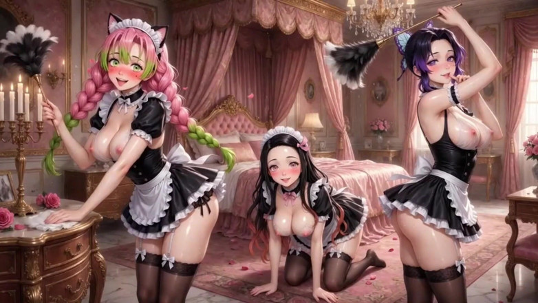 Ianimedia: Ai Anime Hentai Compilation - Multiple Girls Teasing &amp; Masturbating NSFW Mix...