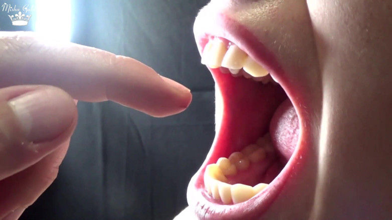 Goddess Misha Goldy: Hard Biting of Male Fingers and Arm Film 3 Mouth and...