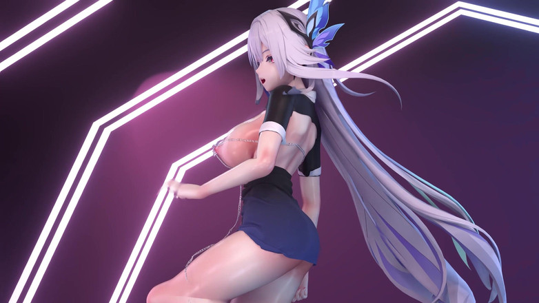 MikuMotion: Chaînes de tétons, bodycon, strip-tease