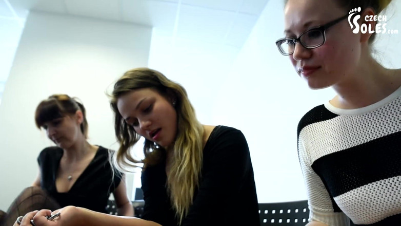 Czech Soles - foot fetish content: Nuevo esclavo para la diversión infinita de 3 chicas, parte 2