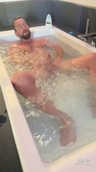 Hung Italian Jerks off Alone in His Penthouse Bathtub