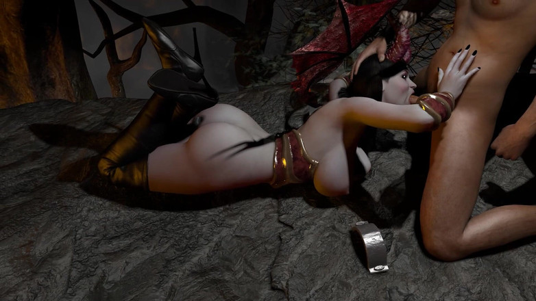 Wraith ward: Ворон чорний суккуб, якщо полювання на член в лісі