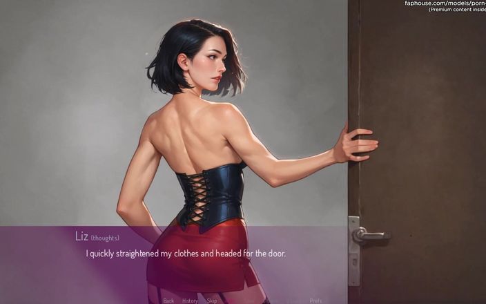 PORNGAME4U: Mila Ai - Liz s’exhibe en voyant le bel agent de...
