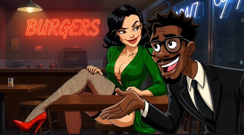 Octopussy Lovers Club: Sürtük Evli Kadın Edepsiz Umumi Tuvalette Sikiliyor. Karikatür