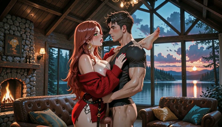 Sdanimacionescol: Mooie roodharige milf wordt genadeloos geneukt- ai porno- anime-porno. Porno...