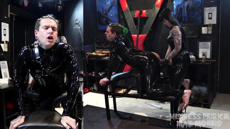 KinkyFemdomTV: Latex slampa knullar med Patricia