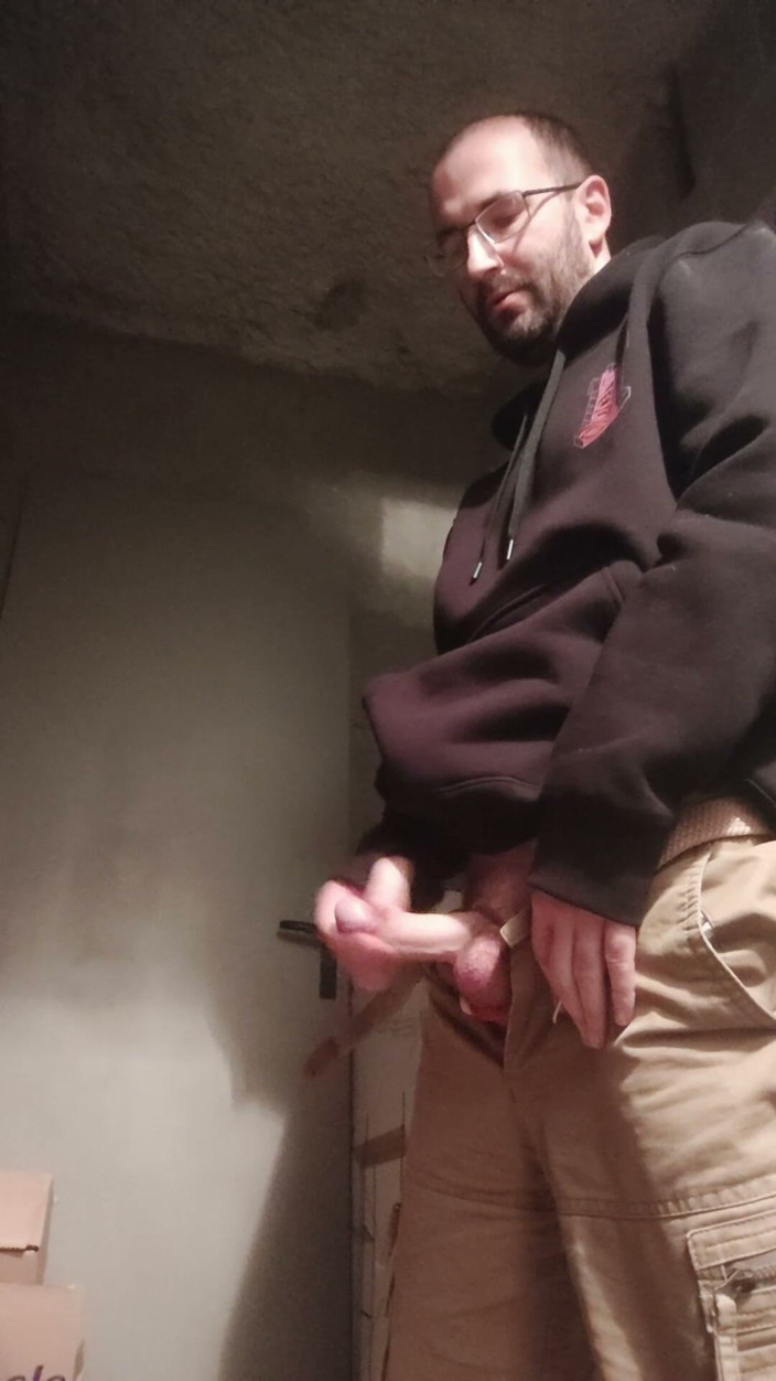 Sylvanus44: Jerking off in the Building's Cellar