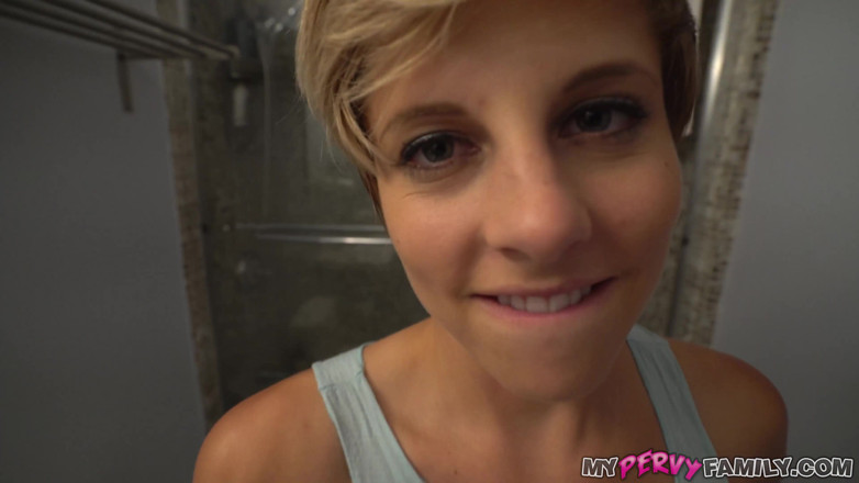 My Pervy Family: Cute Short Haired Teen Fucks Stepdad and Keeps It a...