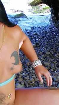 Sexy Milf Lynn banged at the beach by a stranger with a big cock