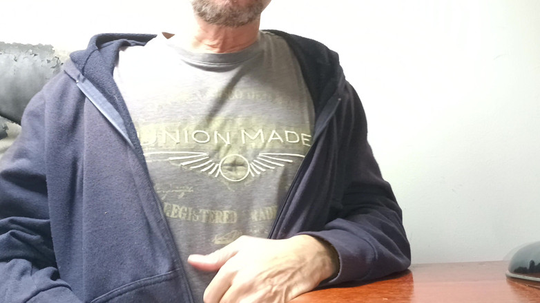 Rockard daddy: Big Uncut Cock Wanking, Edging, Close up Creamy Cum on...