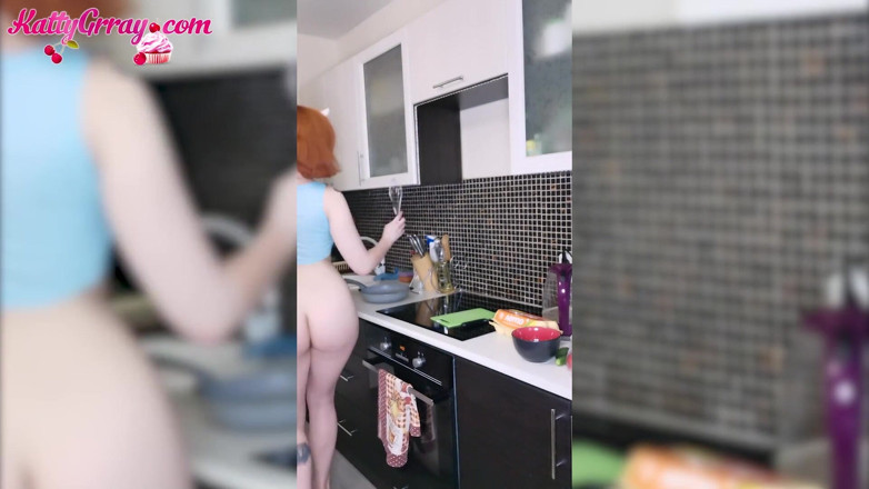 Katty Grray: Gorgeous teen sensual caresses the body