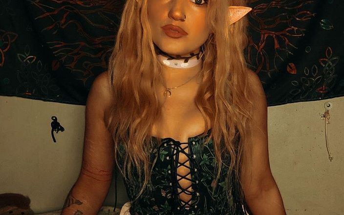 Moondrugz: Petite Elf Fucks Herself with Her Dildo Toy, Making Her...
