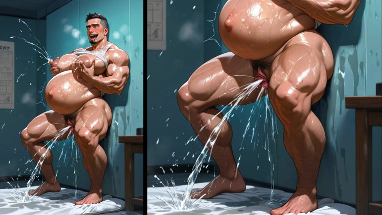 Trans-Men FTM Hentai: Ftm bărbați cu burta mare și însărcinate care își arată pizdele grase. Animație...