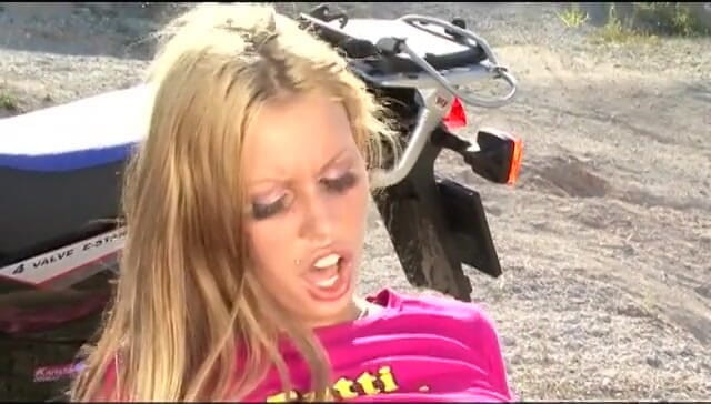 Fuck me Hard: Sexy ass blonde slut outdoors fucking a juicy cock by...