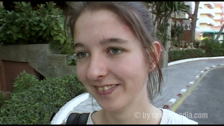 Sextermedia by Pete: Dark Blonde Teen Girl Shyly Shows Her Pussy