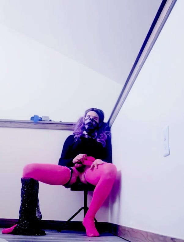 Natalie Slax: Đĩ tinh dịch hư hỏng tgirl sissy