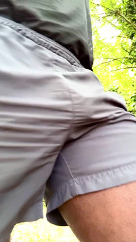 Look at That Monster Go as I Walk in Shorts Commando