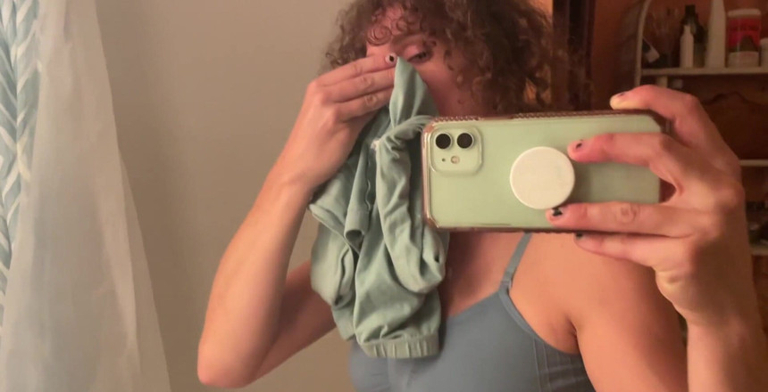 VibeWithMommy: Moje špinavé Grool Spandex Kraťasy Po zpocené jízdě na kole! Přijďte čichat...