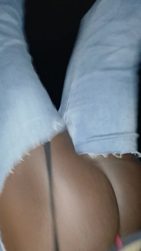 Walking at Night with Booty Cheeks Out