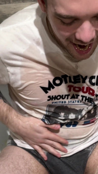 Sneaky Bathroom Piss Play at His Place