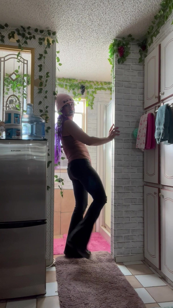 TS Jade: Cyber Valentines Sex Striptease