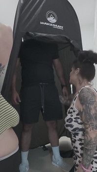 Blowjob berganda lubang kemuliaan daripada makcik