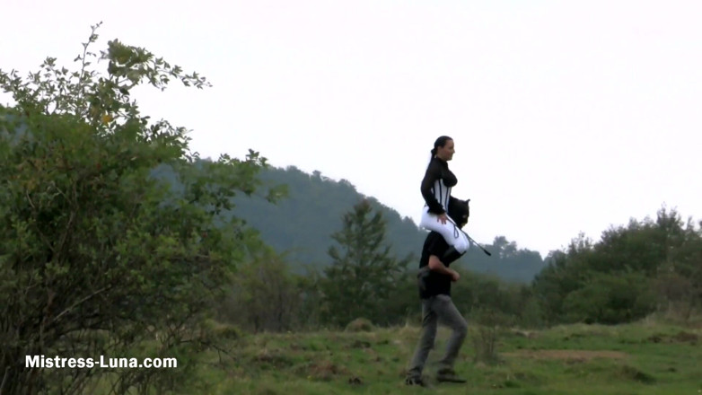 Mistress Luna: Riding on the Platform Heel