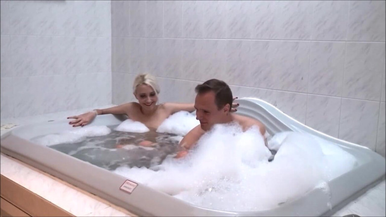 Helena Moeller: Romantic sex in jacuzzi POV Cum swallow Fucking without condom