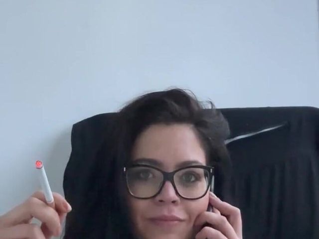 Smoking During Talking by Phone with My Friend;) (Shione Cooper studio)