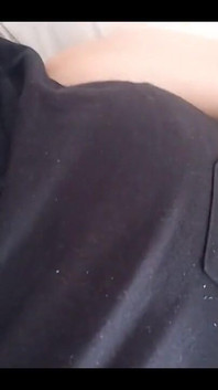 A Sneaky Sleepy One Boobie Flash