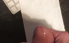Huge Cock Cums a Huge Load After a Week Without Sex