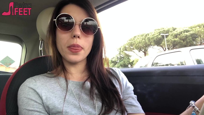 Smokin Fetish: Petra smoking in car