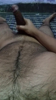 Indian Muscular Boy Oiling His Dick and Massages for a Good Sex Workout