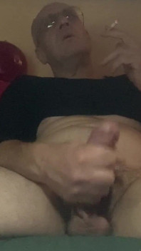 Masturbating