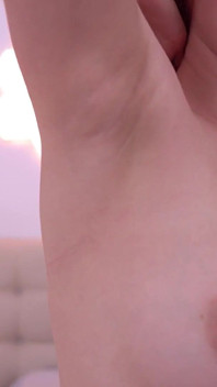 Fucking My Armpits with Natural Dildo