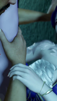 3d puttana asiatica arrapata che indossa un abito sexy è stata scopata da un grosso cazzo